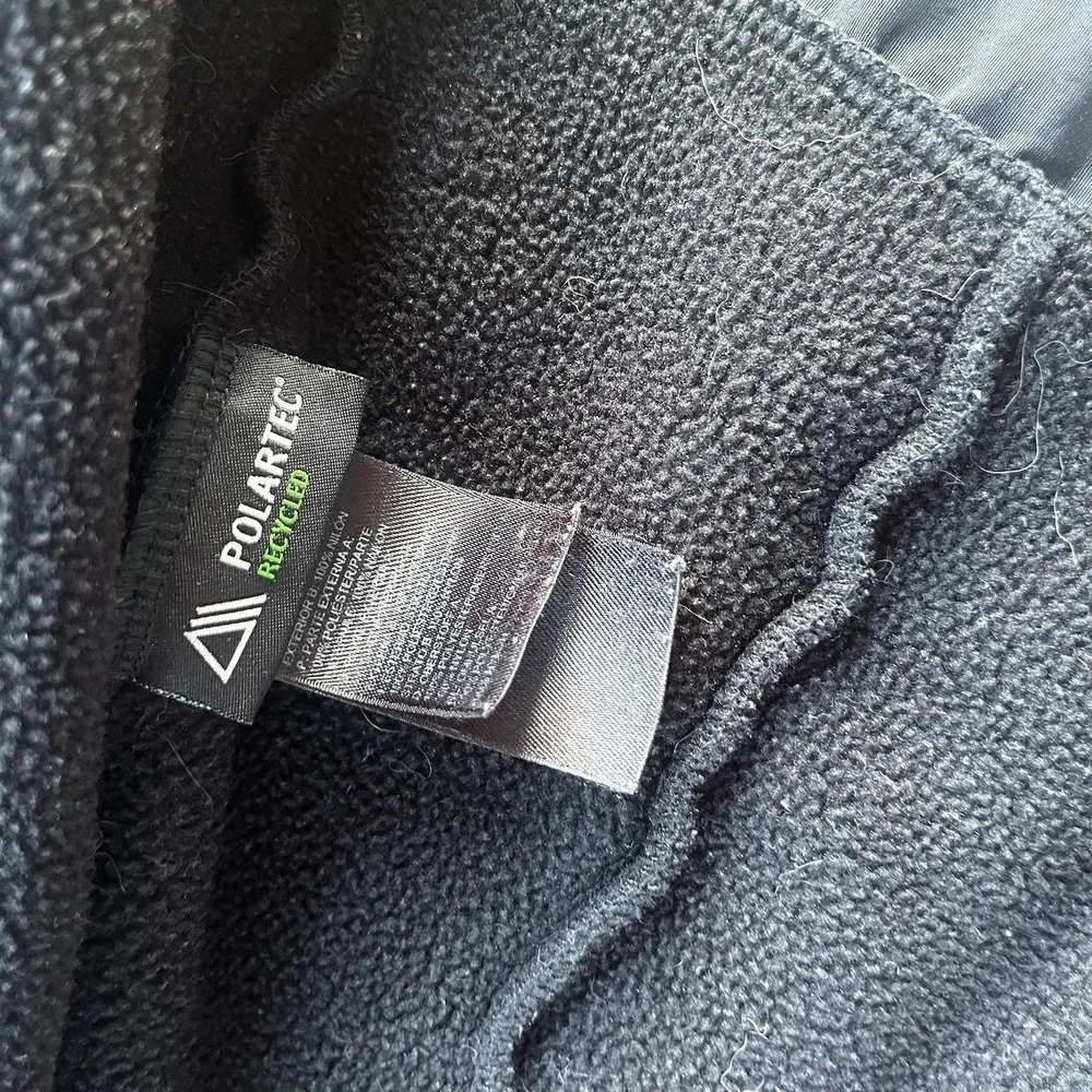 North Face Polartec Denali Women's Medium‎ Black Full Zip Jacket FLAW